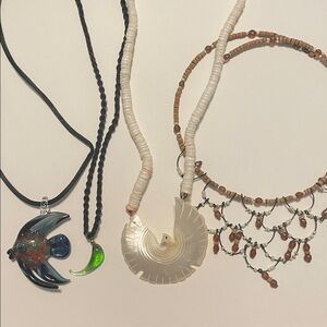 Collection of 4 Necklaces Boho Y2K